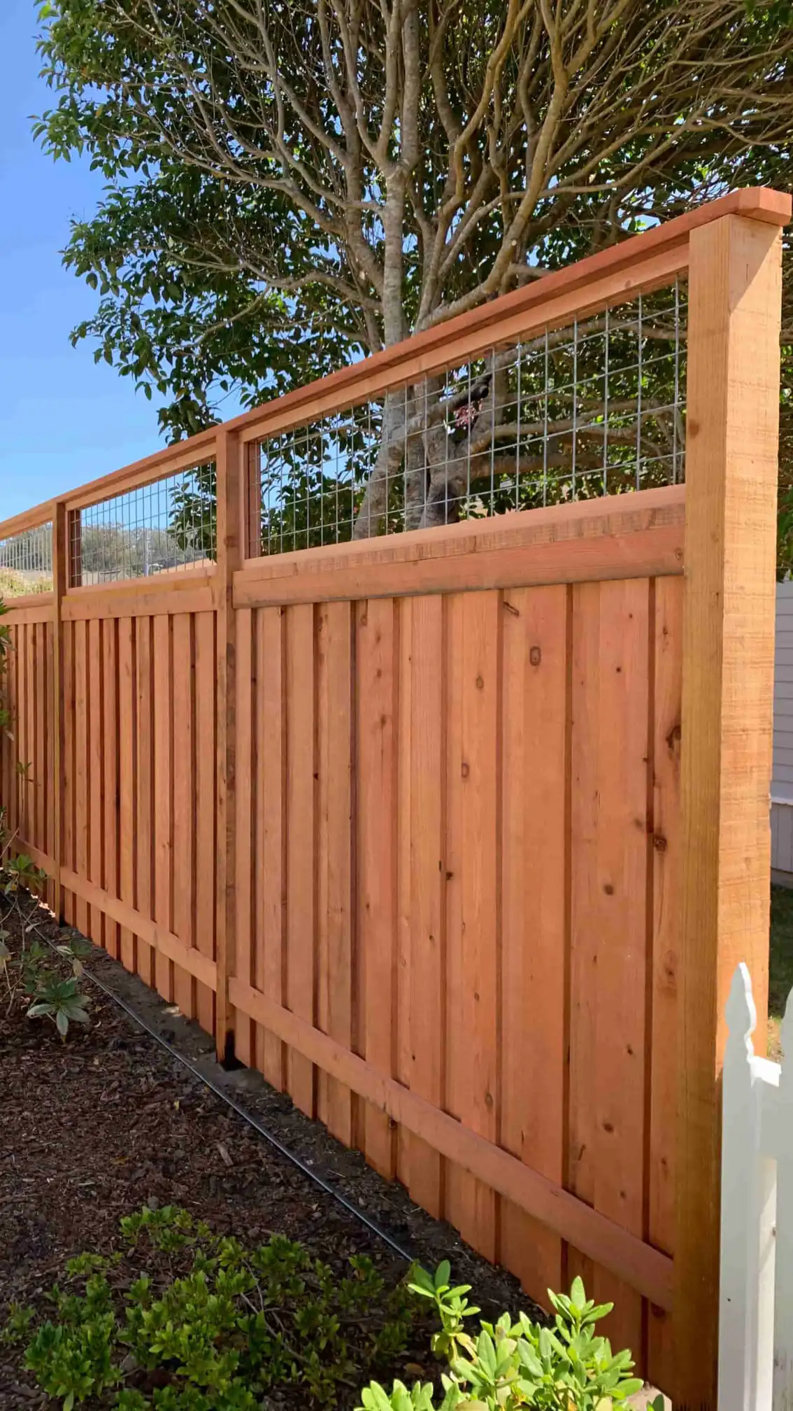 side view of a fence